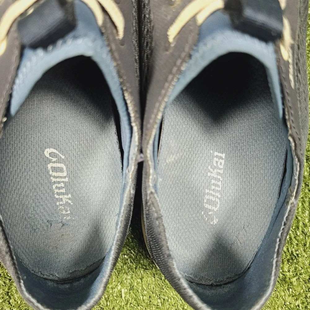 Olukai Moku Pae Navy Blue Mesh Slip On Comfort Boat Shoes Mens Size 9.5